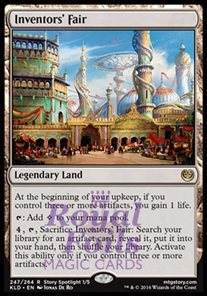 Inventors' Fair 1x FOIL KLD MTG Kaladesh Rare MINT land - Image 1 of 1