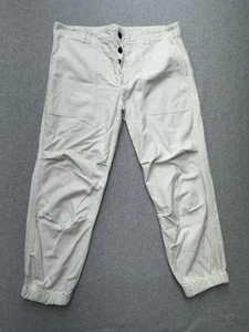 Citizens of Humanity Womens Pants 32 White Agni Utility Tapered Button Fly - Picture 1 of 14