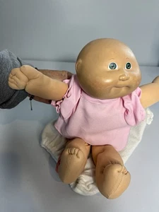 Vintage Cabbage Patch Kids Glatze Baby Puppe signiert Xavier Robert’s 1978,1982 blaue Augen - Bild 1 von 15
