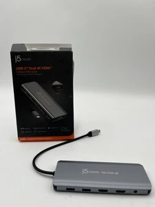 j5create USB-C Dual 4k HDMI 10Gbps Mini Dock (JCD398) - Picture 1 of 10