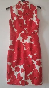 Women's Nice Summer dress Red and White .Si ze 12 Jessica Howard sleevless. - Picture 1 of 4