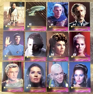 Star Trek TOS Serie 3 1999 Set di (12) Inserti Carte da Gioco Sfida Autografo - Foto 1 di 1