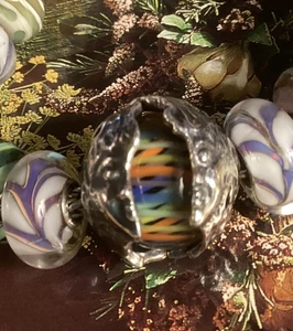 OHM Perlen Inner Self 2.0 (Einzelhandel 205 $) Wunderschön!  Farben!  NEU! Passend für Trollbeads - Bild 1 von 3