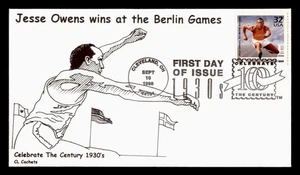 DR WHO 1998 FDC JESSE OWENS CELEBRATE THE CENTURY w14641 - Picture 1 of 2