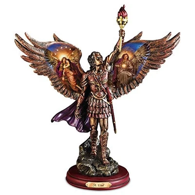THE BRADFORD EXCHANGE Bradford Howard David Johnson Art On Uriel Protector of Truth Bronze Sculpture