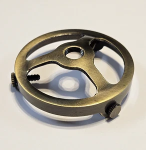 2 1/4" Fitter Cast Brass Shade Holder Antique Brass Finish With Screws 10770AJB - Picture 1 of 5