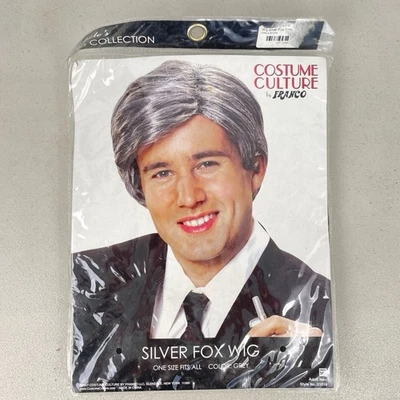 Halloween Costume Wig Silver Fox Adult Male One Size FIts Most NEW in Package - Image 1 of 2
