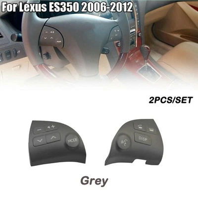Gray 1 Pair Steering Wheel Volume Control Switch Button For Lexus ES350 2006-12 Foto 1 de 4