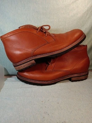 Botas Mark Nason de cuero tostado con cremallera de encaje de arce para hombre talla 9,5 Foto 1 de 4