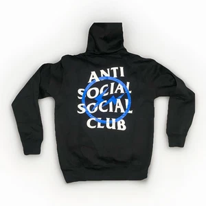 Anti Social Social Club x Fragment Design Black Hoodie Pullover Rare ASSC - Picture 1 of 8