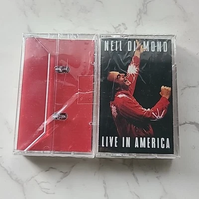 NEIL DIAMOND Live In America 2 Cassette Tape Set NEW SEALED, Sweet Caroline - Image 1 of 4