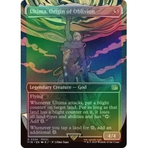 FOIL ULTIMA, ORIGIN OF OBLIVION (BORDERLESS) (324) Final Fantasy FIN Magic MTG - Image 1 of 1