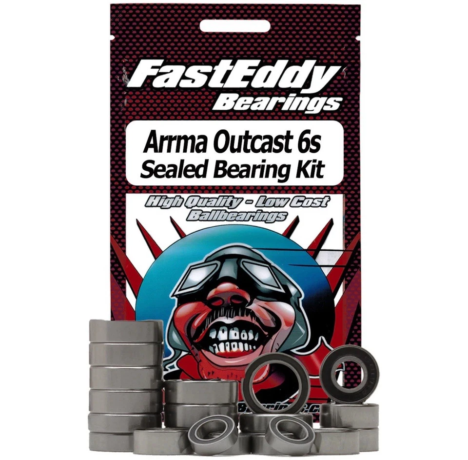 Juego de rodamientos sellados FastEddy Arrma Outcast 6S [TFE4495] Foto 1 de 1