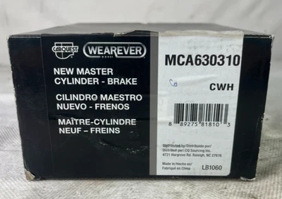 Cilindro maestro de freno Wearever MCA 630310 Reman se adapta; Dodge Stratus 2003-2006 Foto 1 de 4