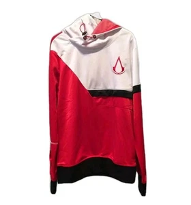 Sudadera con capucha suéter Assassins Creed para hombre bandera negra Ubisoft roja muy rara - Imagen 1 de 10