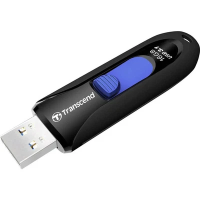Transcend JetFlash® 790 Clé USB 16 GB noir, bleu TS16GJF790K USB 3.1 - Photo 1/4