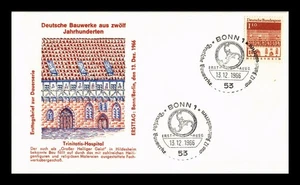Dr Jim Stamps Germany Trinitatis Hospital 12 Centuries of German Buildings FDC - Picture 1 of 2