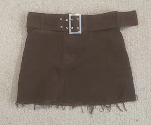 Forever 21 Brown Corduroy Mini Skirt | Size Small S Woman’s - Picture 1 of 4