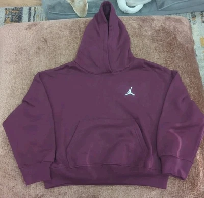 Sudadera Jordan Jumpman Borgoña con Capucha Niñas Talla Mediana Nueva con Etiquetas Bolsillo Suave Nueva Foto 1 de 4