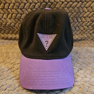 Adulto GUESS USA? Gorra negra púrpura - OSFM - ajustable Foto 1 de 4