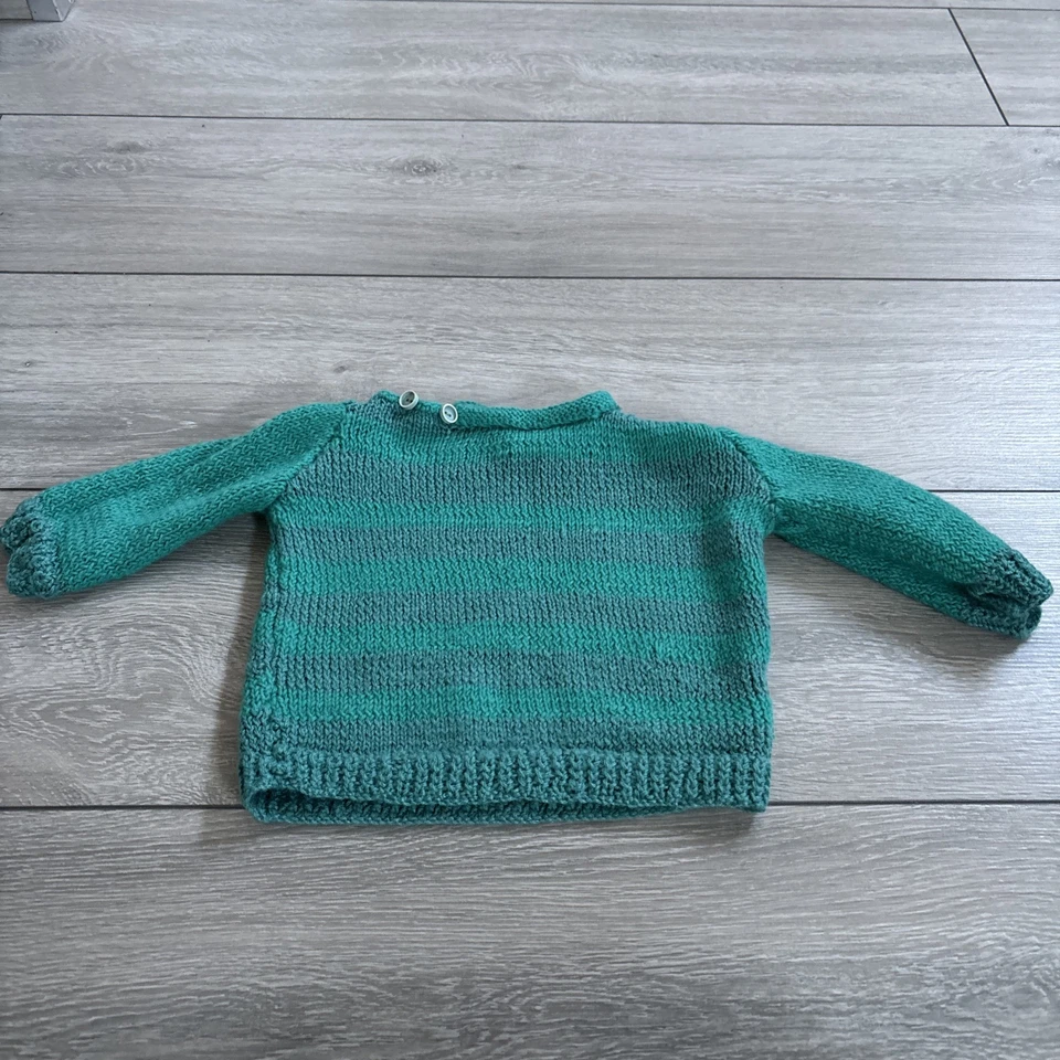 Selbstgestrickter Pullover Gr 74/80 - Bild 1 von 1