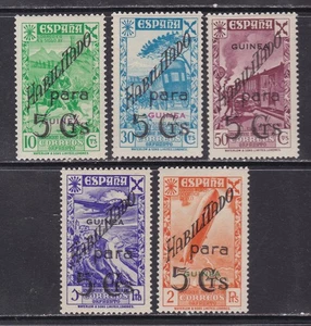 1941 - España - Guinea - Edifil 7/11 - Historia del Correo Habilitados - MH - Bild 1 von 2