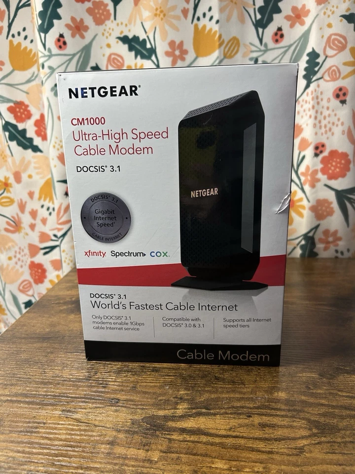 NETGEAR CM1000 DOCSIS 1000Mbps Cable Modem (CM1000-1AZNAS) - Image 1 of 4