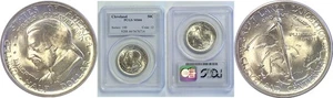 1936 Cleveland Commemorative Half Dollar PCGS MS-66 - Picture 1 of 3