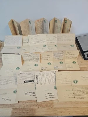  U.S. POSTALCARD One Cent George and Martha Washington Reply Postal Card Lot 20. - Image 1 of 4