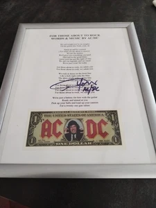 AC/DC Autogramm Angus Young Original Ohne Zertifikat  - Bild 1 von 5