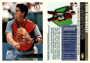 Tom Pagnozzi 1996 Topps Baseball Card 131  St. Louis Cardinals
