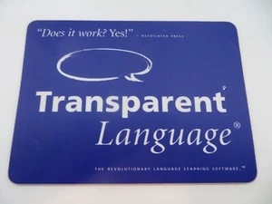 TRANSPARENTE SPRACH MAUSPAD Vintage Computer Software Werbung Vintage - Bild 1 von 3