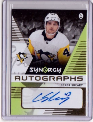 CONOR SHEARY 17/18 Upper Deck Synergy Autographs #CS Signed Pittsburgh Penguins - Image 1 of 2