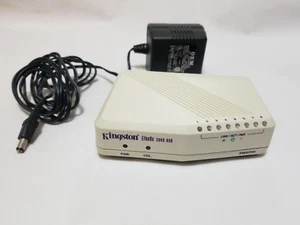 Kingston EtheRx Soho Hub KNE8TP/H 8 Port With Adapter Power Cord - Picture 1 of 7