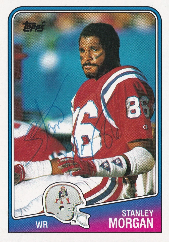 Stanley Morgan Autograph On A 1988 Topps - New England Patriots  - Image 1 of 1