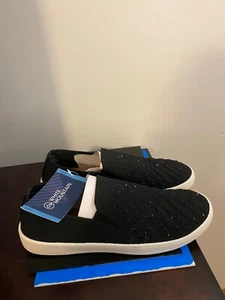 BRAND NEW WOMEN'S SIZE 9 WHITE MOUNTAIN SLIP ON BLING SNEAKERS-BLACK - Imagen 1 de 8