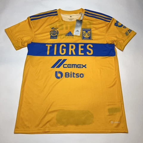 2022 Adidas Tigres UANL Home Soccer Jersey Size Large HD3840 Liga MX Cover