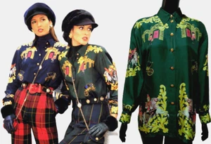 ❤️ESCADA MARGARETHA LEY Fabulous tunic shirt ESCADA 100% silk 1991"!!!! - Picture 1 of 12