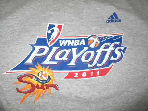 Adidas 2011 WNBA CONNECTICUT SUN Playoffs (LG) T-Shirt Cover