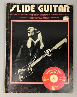 Vintage 1972 Slide Guitar Songbook Music Book For Guitar Johnny Winter Cover - Image 1 of 4