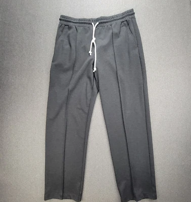 Ann Taylor Loft L Dark Grey Athleisure Lounge Wear Straight Leg Sweatpants 1682 - Image 1 of 4