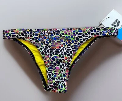 Arena Max Life Geometric Multicolor Swim Bikini Bottoms Size Medium NWT $78 - Image 1 of 4