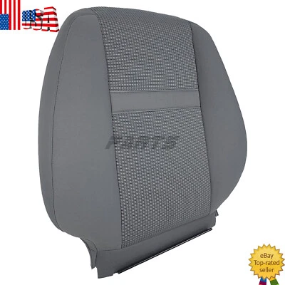 For 2006-09 Dodge Ram 1500 2500 3500 Driver Top Lean Back Cloth Seat Cover Gray - Image 1 of 4