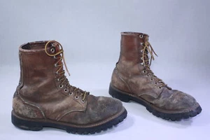 Stivali vintage RED WING IRISH SETTER "Sport" 9,5 B - Logger Hunting Lineman - ROUGH - Foto 1 di 12