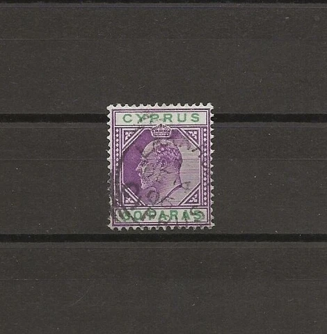 CYPRUS 1904/10 SG 63w USED Cat £1800. CERT Cover