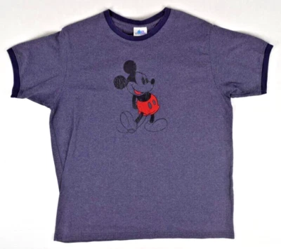 Camisa De Colección Mickey Mouse Talla M/L Años 80 Mickey Pose Azul Timbre Hecha en EE. UU. Foto 1 de 4