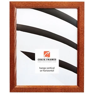 Marco de póster de madera dura simple marrón económico de Craig Frames - Imagen 1 de 11