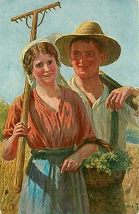ERPACC KUNSTVERLAG HAMBURG Karl Mullr Sonnenschein painting Postcard - Picture 1 of 2