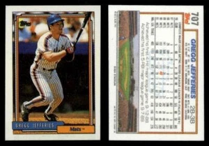 Gregg Jefferies - Mets #707 Topps 1992 Baseball Micro Card - Picture 1 of 1