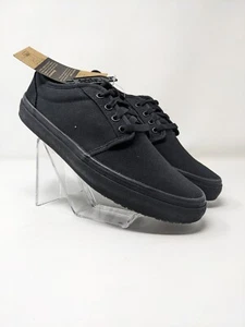 Shoes for Crews Unisex Merlin Slip Resistant LaceUp Black Wrk SZ 8.5 Women|7 Men - Picture 1 of 8